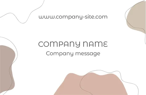Abstract corporate business card template