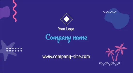 Business card template for a tourism manager