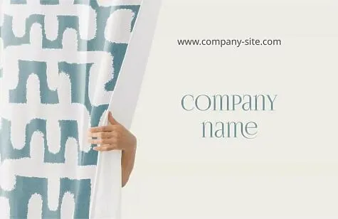 Textile store business card template
