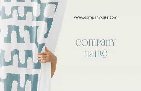 Textile store business card template