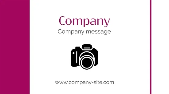 Photo store business card template