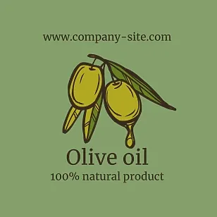 Oil bottle label template