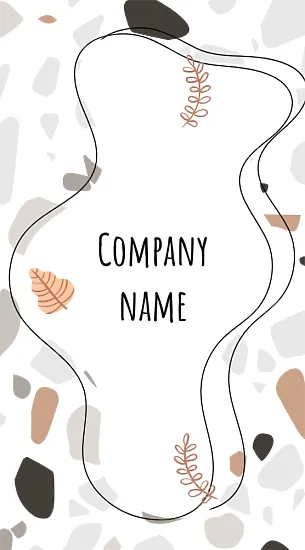 Business card template with abstract background