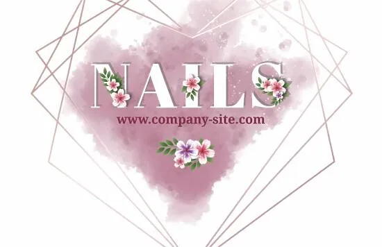 Manicure master's business card template