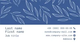 Florist's business card template