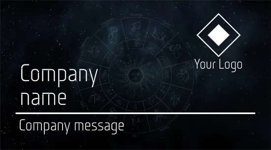 Astrologer's business card template