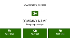 Medical Center business card template