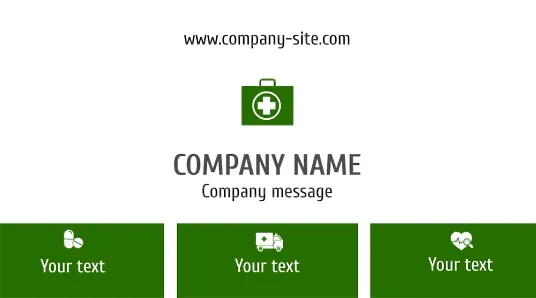 Medical Center business card template