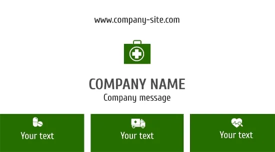 Medical Center business card template