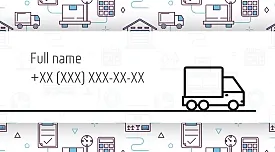 Logistician's business card template