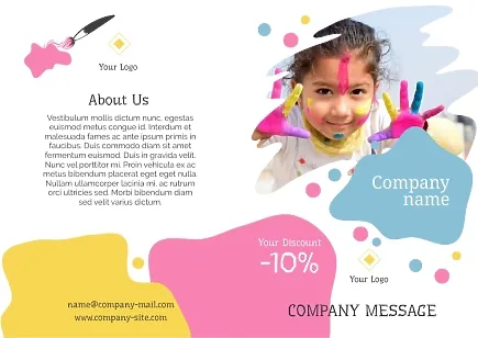 Children's Art Studio booklet template