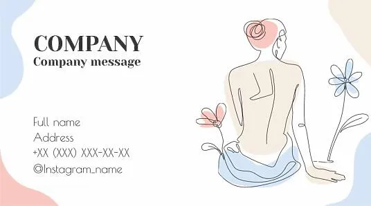 Aromatherapist business card template