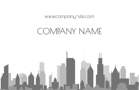 Construction company business card template
