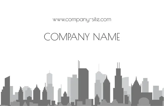 Construction company business card template