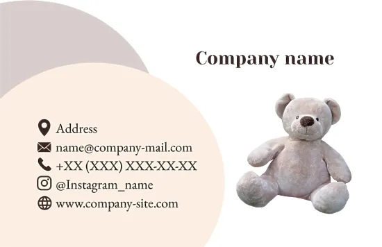 Toy Store business card template