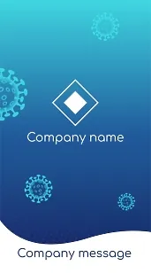 Virologist's business card template