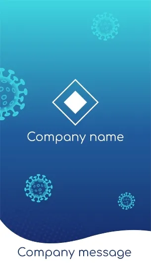 Virologist's business card template