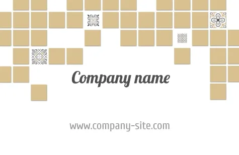 Tile Maker's business card template