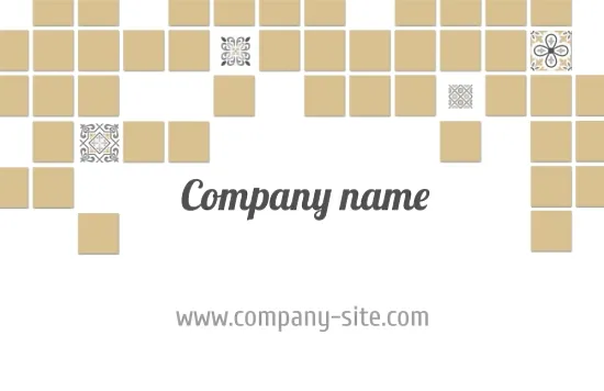 Tile Maker's business card template