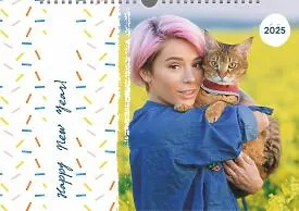 Happy New Year Calendar template