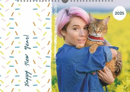 Happy New Year Calendar template