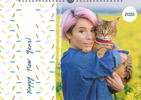 Happy New Year Calendar template