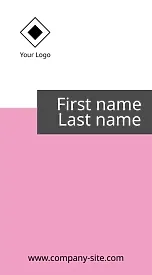 Template for a simple modern business card