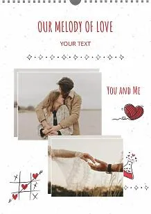 Lovers calendar Template
