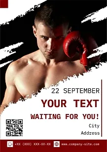 Boxing Event Poster Template