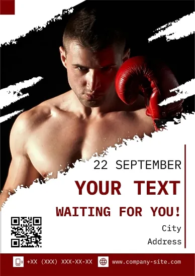 Boxing Event Poster Template