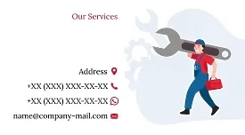 The master's business card template