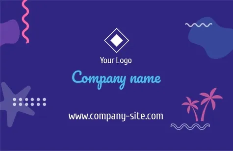 Business card template for a tourism manager