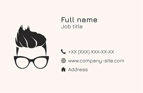 Barbershop business card template