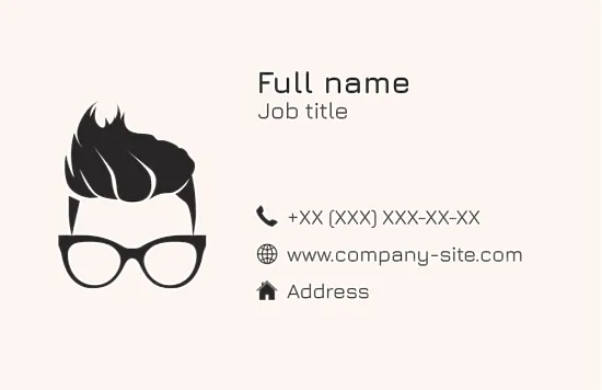 Barbershop business card template