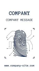 Security Systems company business card template