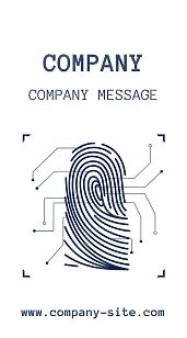Security Systems company business card template
