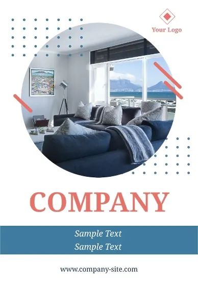Furniture salon poster template