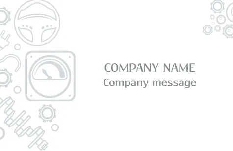 Car repair shop business card template
