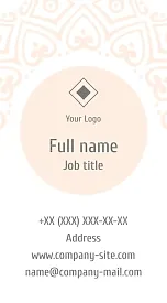 Yoga Instructor Business Card Template