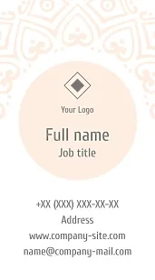 Yoga Instructor Business Card Template