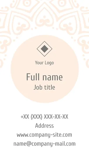 Yoga Instructor Business Card Template