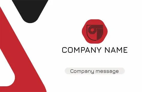 Stylish business card template-letters