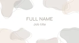 Template for a simple abstract business card