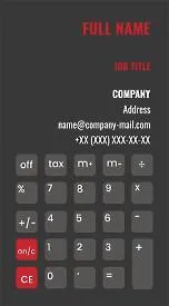 The accountant's business card template