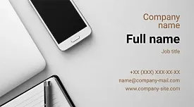 Journalist's business card template