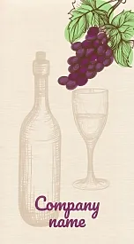 Wine store business card template