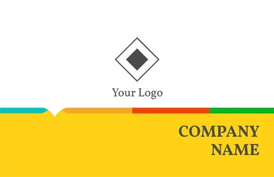 Abstract Euro business card template
