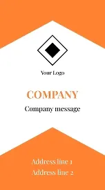 Template for a simple abstract business card