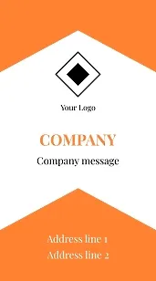 Template for a simple abstract business card
