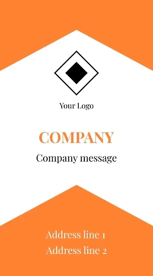 Template for a simple abstract business card